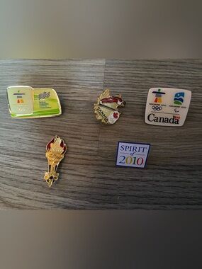 Vancouver 2010 Canada Olympic Collectible Pins - Gold and Multicolor